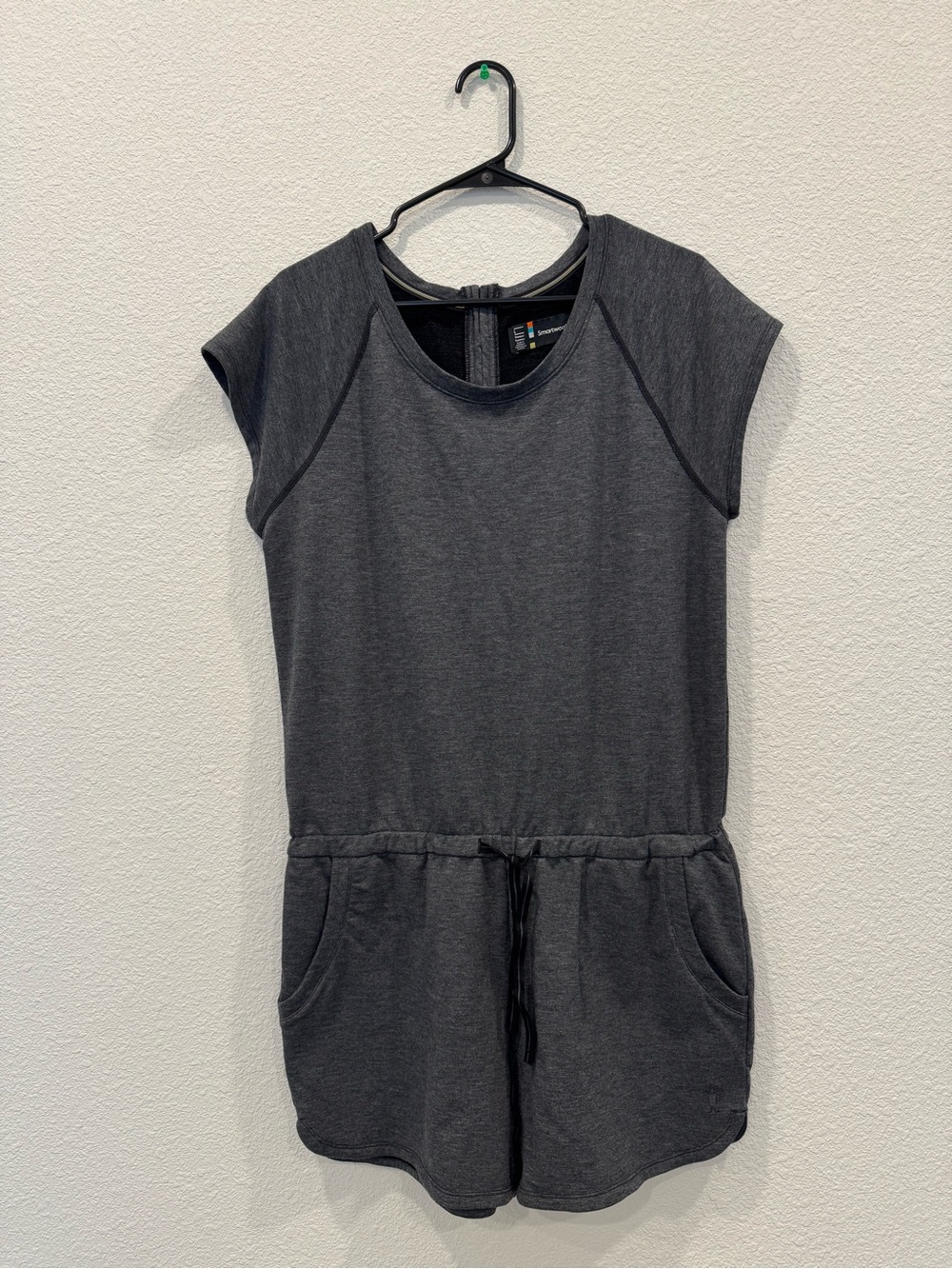 Smartwool Women’s Merino Wool Blend Romper Charcoal Gray Size L